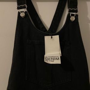 Zara black overall dress - brand new!